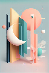Abstract minimalist illustration