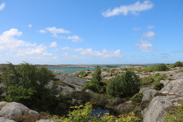 Fototapeta na wymiar Landscape of Brännö island, Gothenburg Sweden