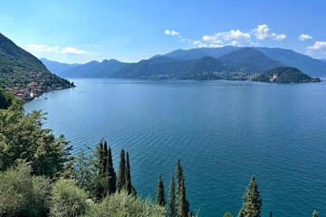 Naklejka premium view of Lake Como