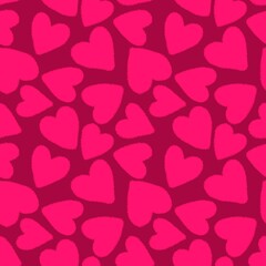 Valentines hearts seamless cartoon pattern for wrapping and kids clothes print and fabrics and gift box