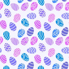 Easter eggs seamless spring pattern for kids clothes print and notebooks and wrapping paper and fabrics