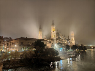 night view of the town country