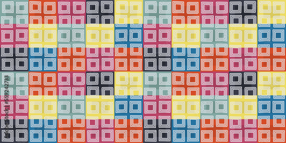 Fototapete colorful cube tile.texture multicolored for print and stylish illustration. seamless vector for appl