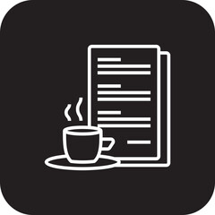 Coffe Break Business people icons with black filled line style