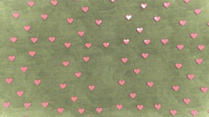 red heart shape with nature background