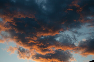 Fototapeta premium fire in the sky