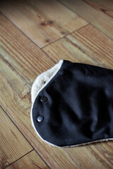 Detailed photo of a original sheep wool handmuff