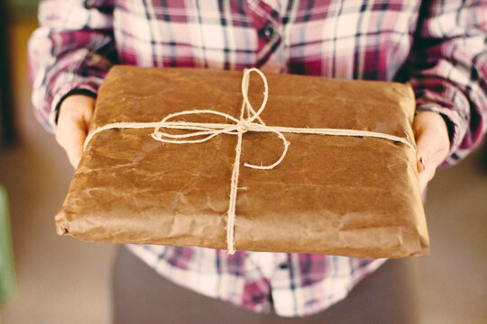 Hand wrapped package.