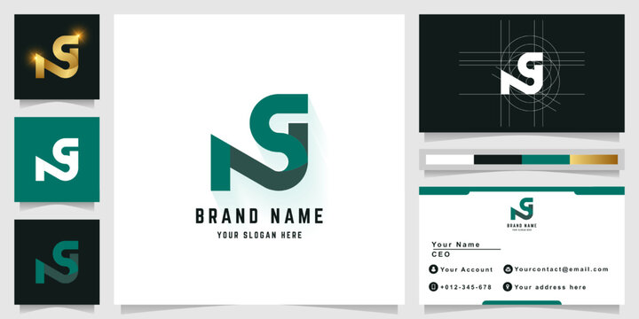 Letter NS or NSJ monogram logo