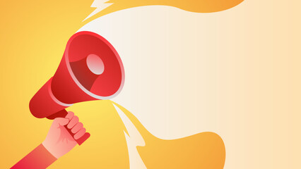 illustration of a megaphone