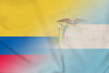 Ecuador and Argentina state flag transborder negotiation ARG ECU