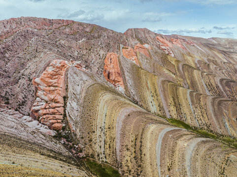 Espinazo del Diablo mountain in the Quebrada de Humahuaca, Jujuy, Argentina.