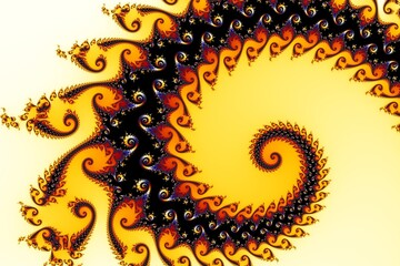 The infinite mathematical mandelbrot set fractal - artwork background.