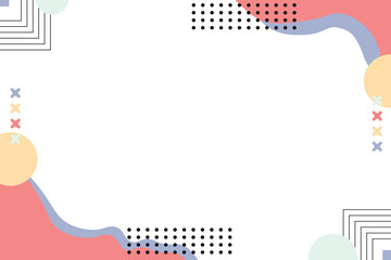 Background Template with wavy and cirlce black (Certificate, banner, flyer, presentation, social media, and branding)