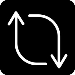 Solid arrow up and down icon