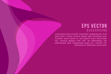 vector of modern pink curve shape background