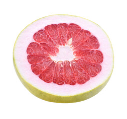 Fresh juicy piece of grapefruit pulp isolated transparent png