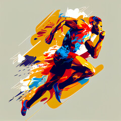 Runner, man running, speed