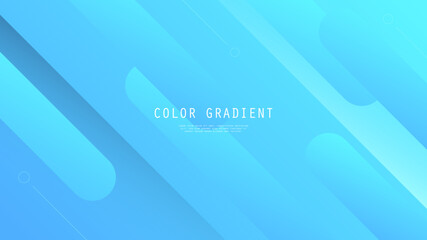 Modern Abstract Background Diagonal Tilt Retro Memphis Lines Fluid Liquid Motion and Blue Gradient Color