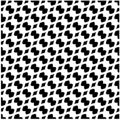 Vector pattern in geometric ornamental style. Black and white color.Seamless pattern.