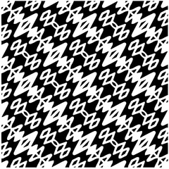 Vector pattern in geometric ornamental style. Black and white color.Seamless pattern.