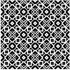 Vector pattern in geometric ornamental style. Black and white color.Seamless pattern.