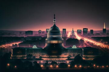 Washington D.C. city at night