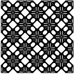 Vector pattern in geometric ornamental style. Black and white color.Seamless pattern.
