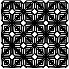 Vector pattern in geometric ornamental style. Black and white color.Seamless pattern.
