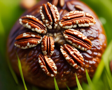 ピーカンナッツをまぶしたチキンのマスタードソース添えのレシピ