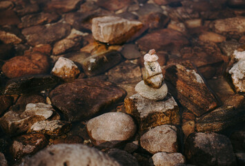 stone in the water