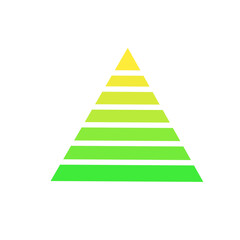 Pyramid Chart. Triangle diagram sign