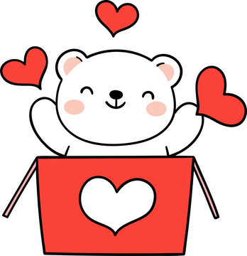 Polar bear valentine