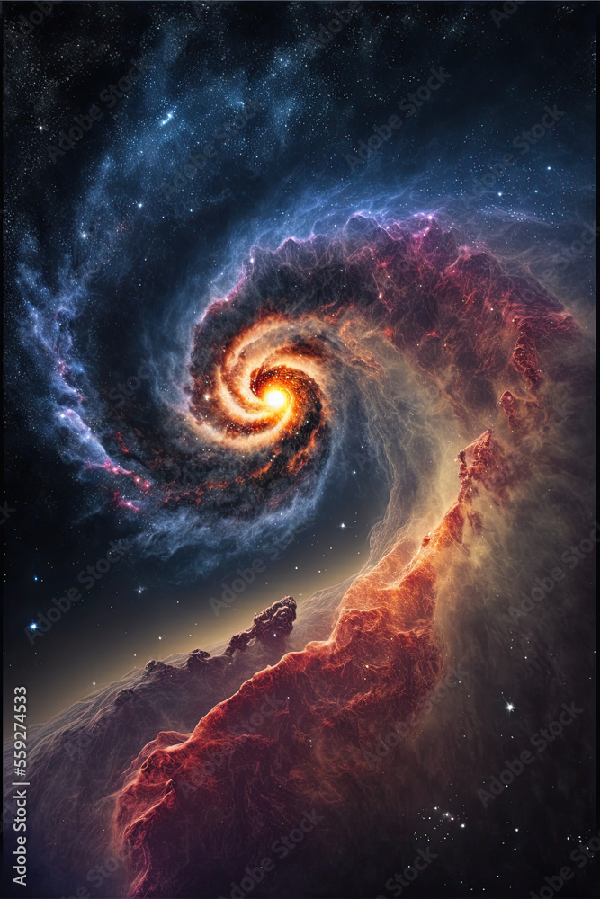 Canvas Prints planet with space