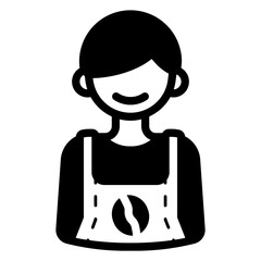 male barista icon