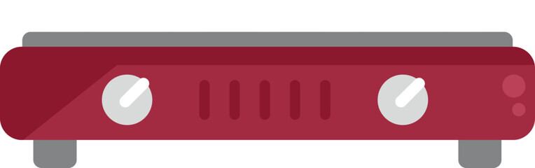 Butane stove icon flat vector. Gas cooker. Cooking kitchen isolated