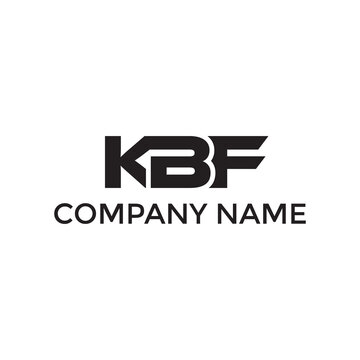  letter logo design kbf simple monogram logo icon design