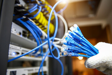 Hand choose RJ45 UTP Cat6 LAN internet network cable fiber optic and Lots of Ethernet cables for...