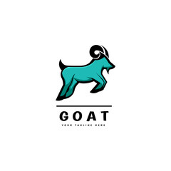 goat icon logo design with mascot style for your business and product or for all your ideas