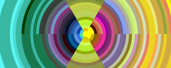 Circles, colorful vortex, disco lights, round shapes, abstract background