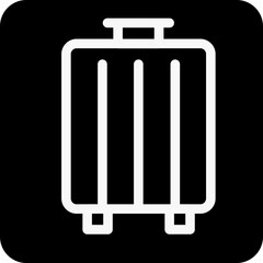 Solid Baggage vector icon