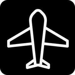Solid Plane icon