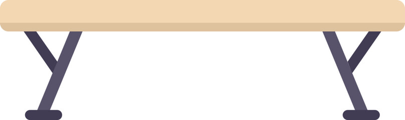 Gymnastic icon flat vector. Sport ball. Education bar isolated