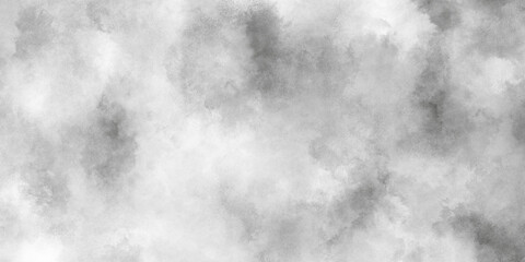 Abstract cloudy silver ink effect white paper texture, Old and grainy white or grey grunge texture, black and whiter background with puffy smoke, white background illustration.	
