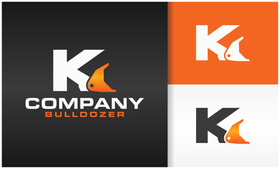 excavator logo letter K