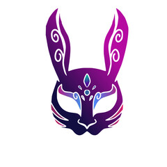 purple and pink rabbit mask, in celebration of chinese new year