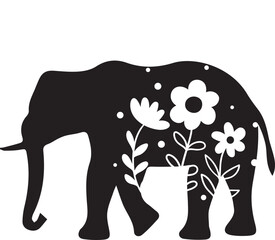 Animals Svg , Forest Animals Silhouettes, Deer vector, Bear Svg, Customized name svg, monogram svg, Elephant Vector, Giraffe svg