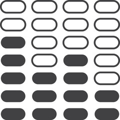 Obraz premium Volume levels illustration in minimal style