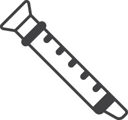 flute illustration in minimal style
