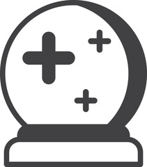 Fototapeta premium christmas glass ball illustration in minimal style